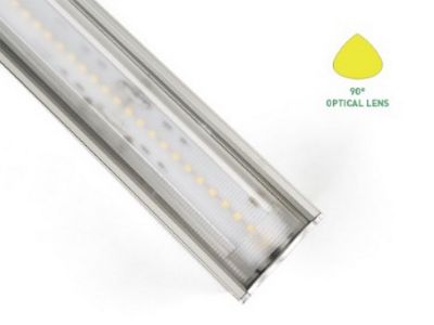LUZ Suspended LED Light, 90° Optical Lens, 2835 LEDs, 80 lm/W