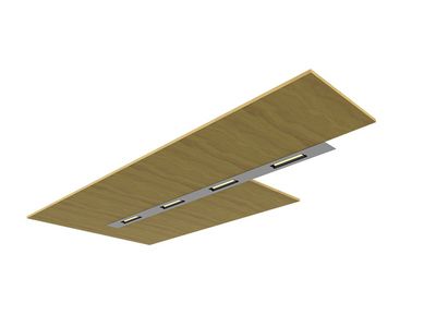 LUZ Wall Washer Trimmed Recessed Linear Light, 2835 LEDs, 70lm/W